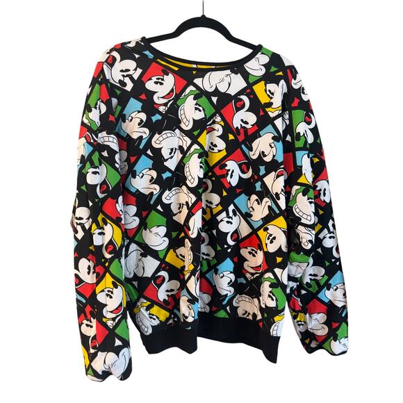 Walt Disney World Parks Mickey Reversible Pullover Sweater Multicolor Size M/L - Picture 7 of 8